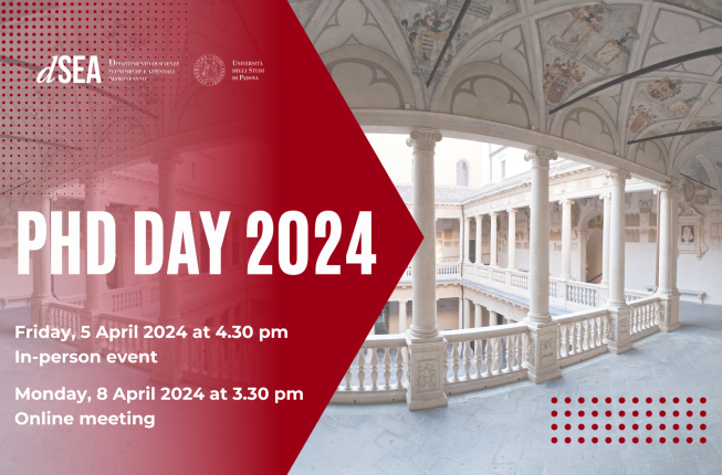 Collegamento a Presentation of our PhD programme - PhD Day 2024